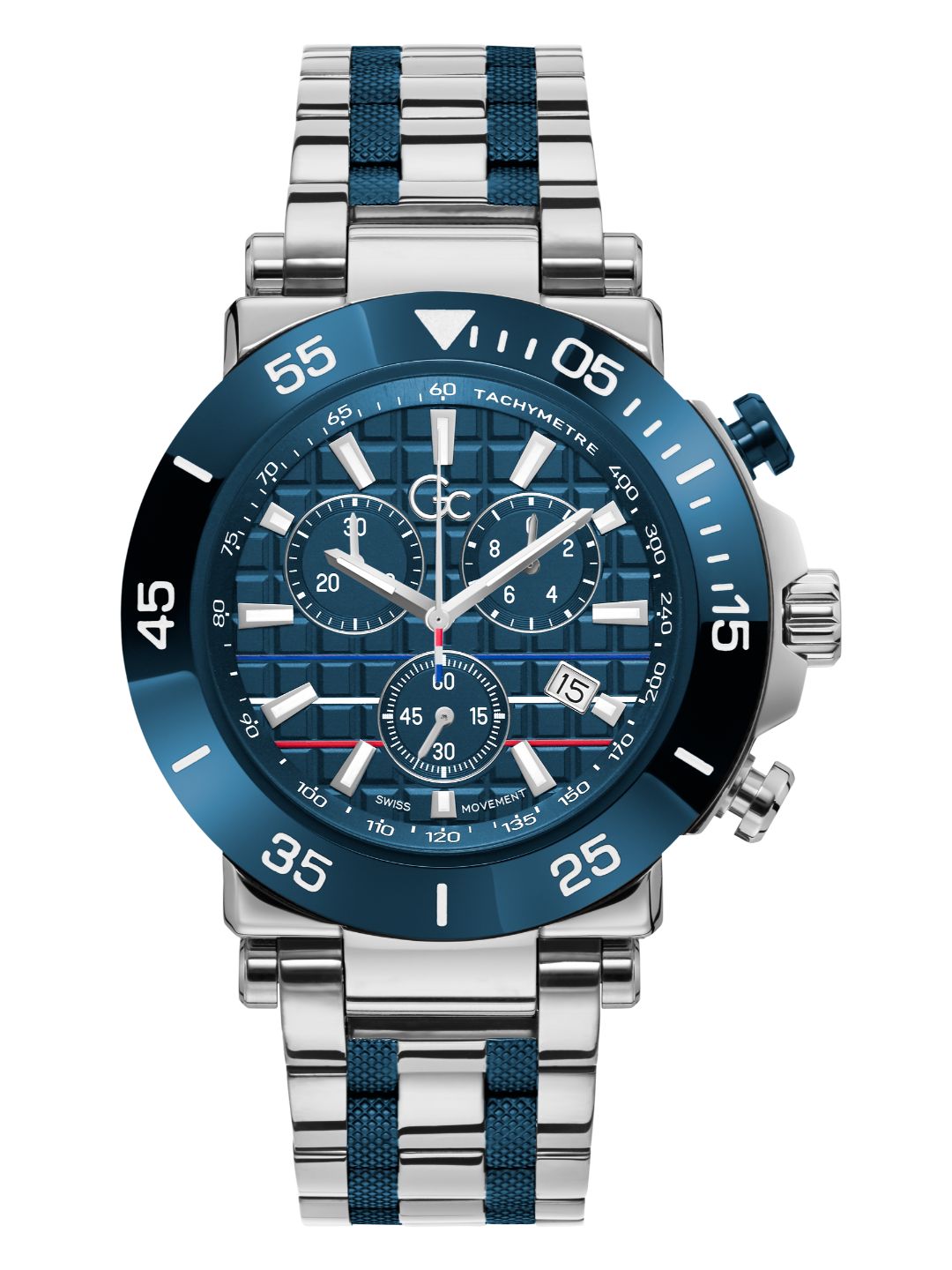 Guess Collection 44 mm Men Blue Wrist Watch Y70005G2MF