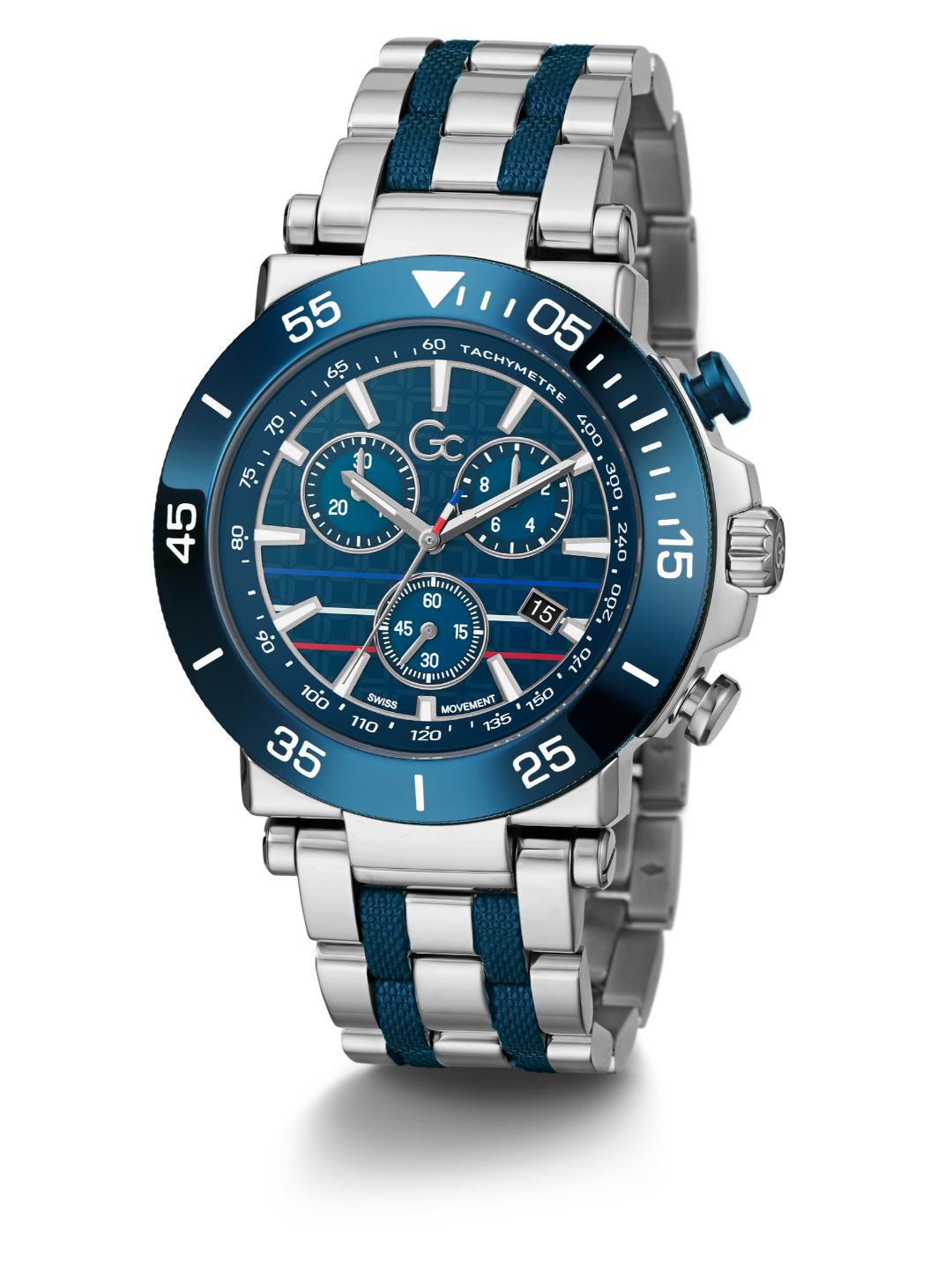 Guess Collection 44 mm Men Blue Wrist Watch Y70005G2MF
