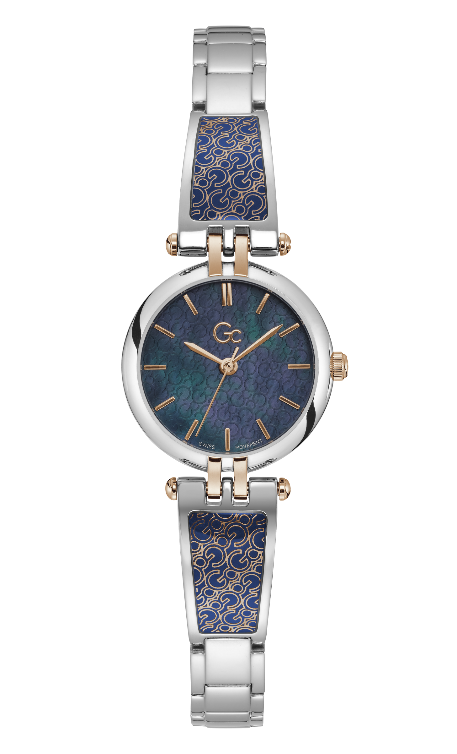 Guess Collection 25 mm Blue Dial Quartz Analog Women Watch Y72004L7MF