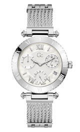 Guess Collection 38 mm White Dial Ladies Watch Y77001L1MF