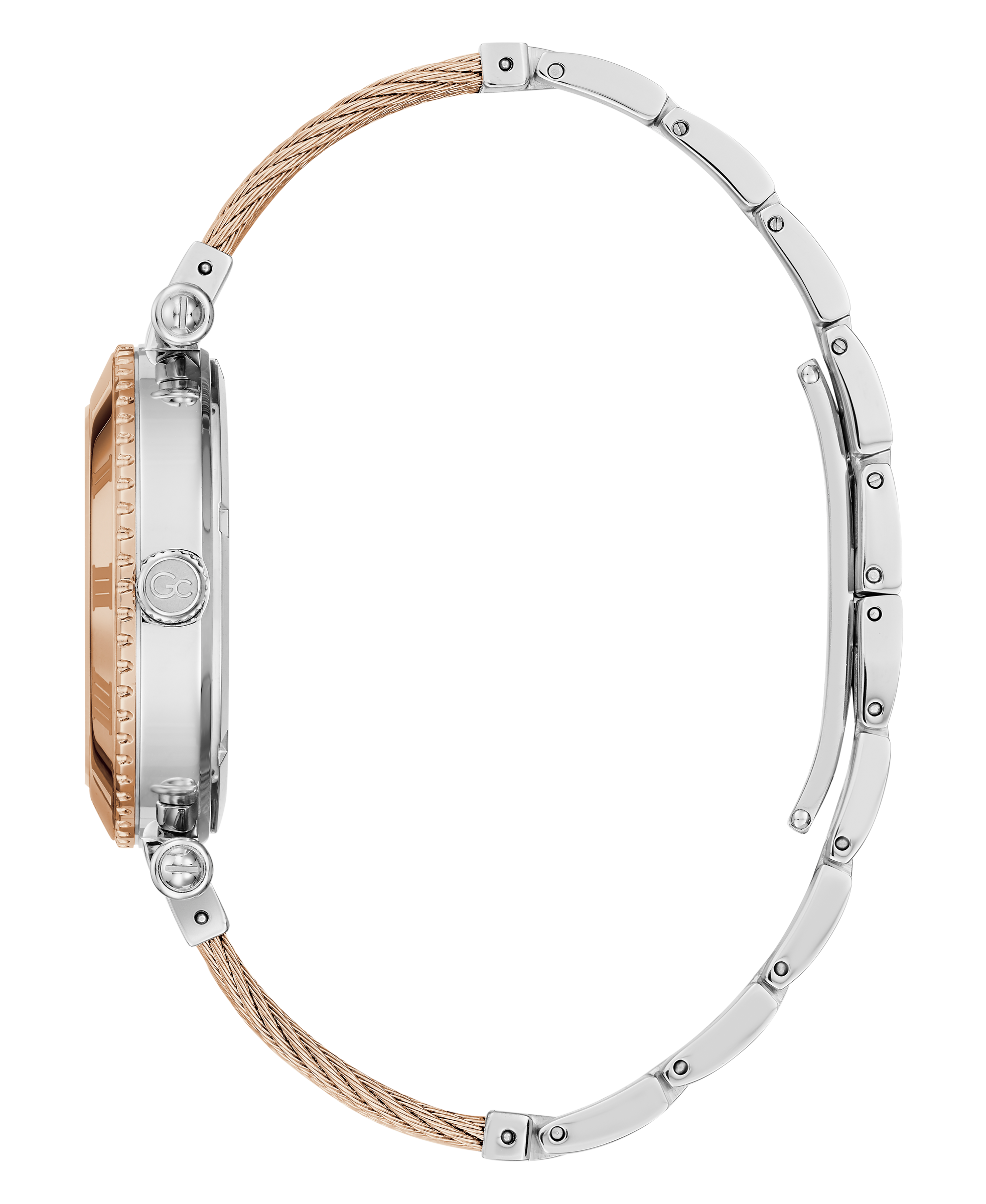 Guess Collection 38 mm White Dial Ladies Watch Y77002L1MF