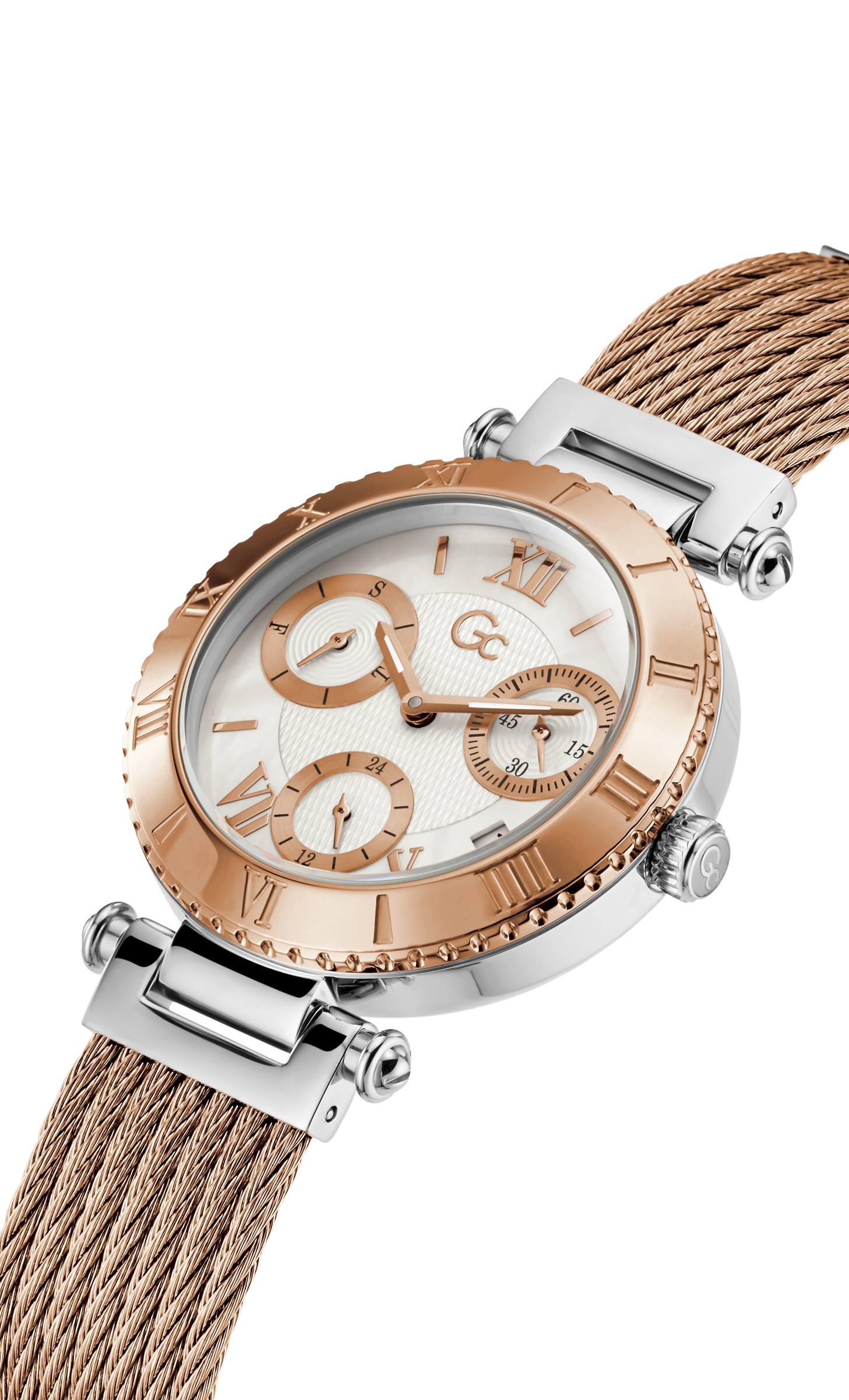 Guess Collection 38 mm White Dial Ladies Watch Y77002L1MF