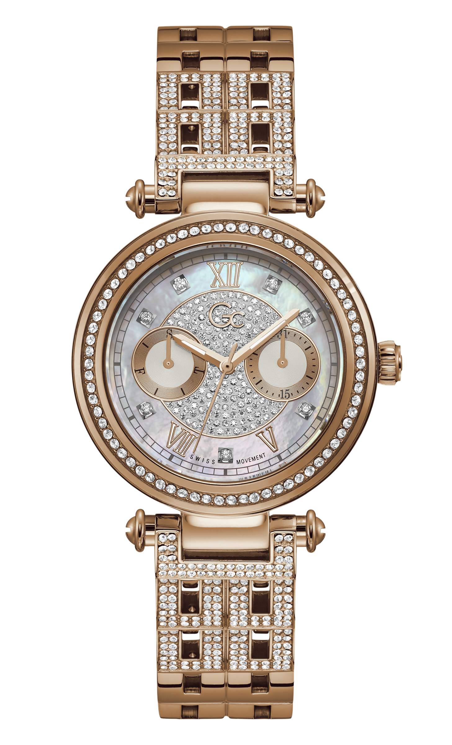 Guess Collection 36 mm White Dial Quartz Day & Date Women Watch Y78004L1MF