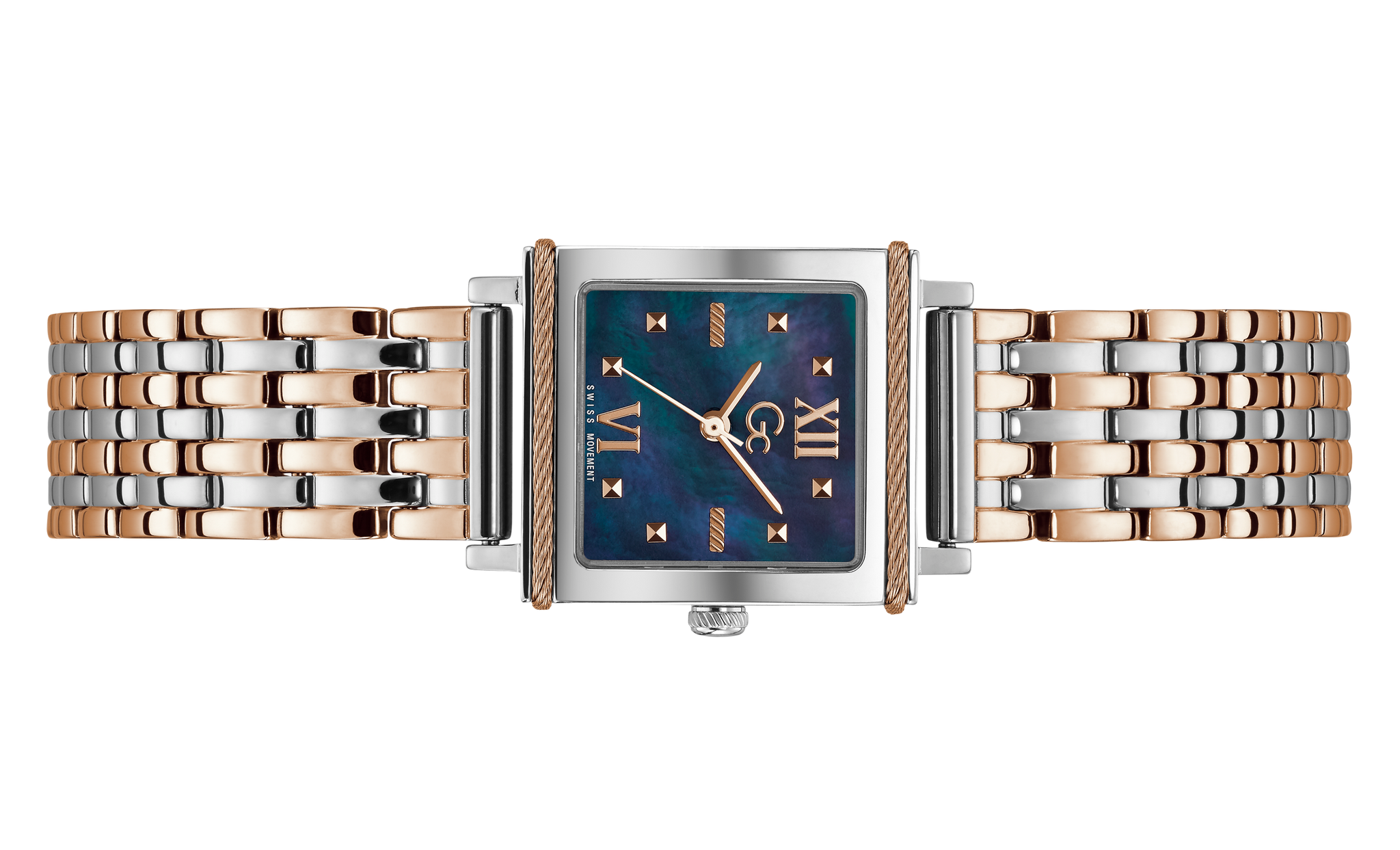 Guess Collection 22 mm Blue Dial Quartz Analog Women Watch Y79001L7MF
