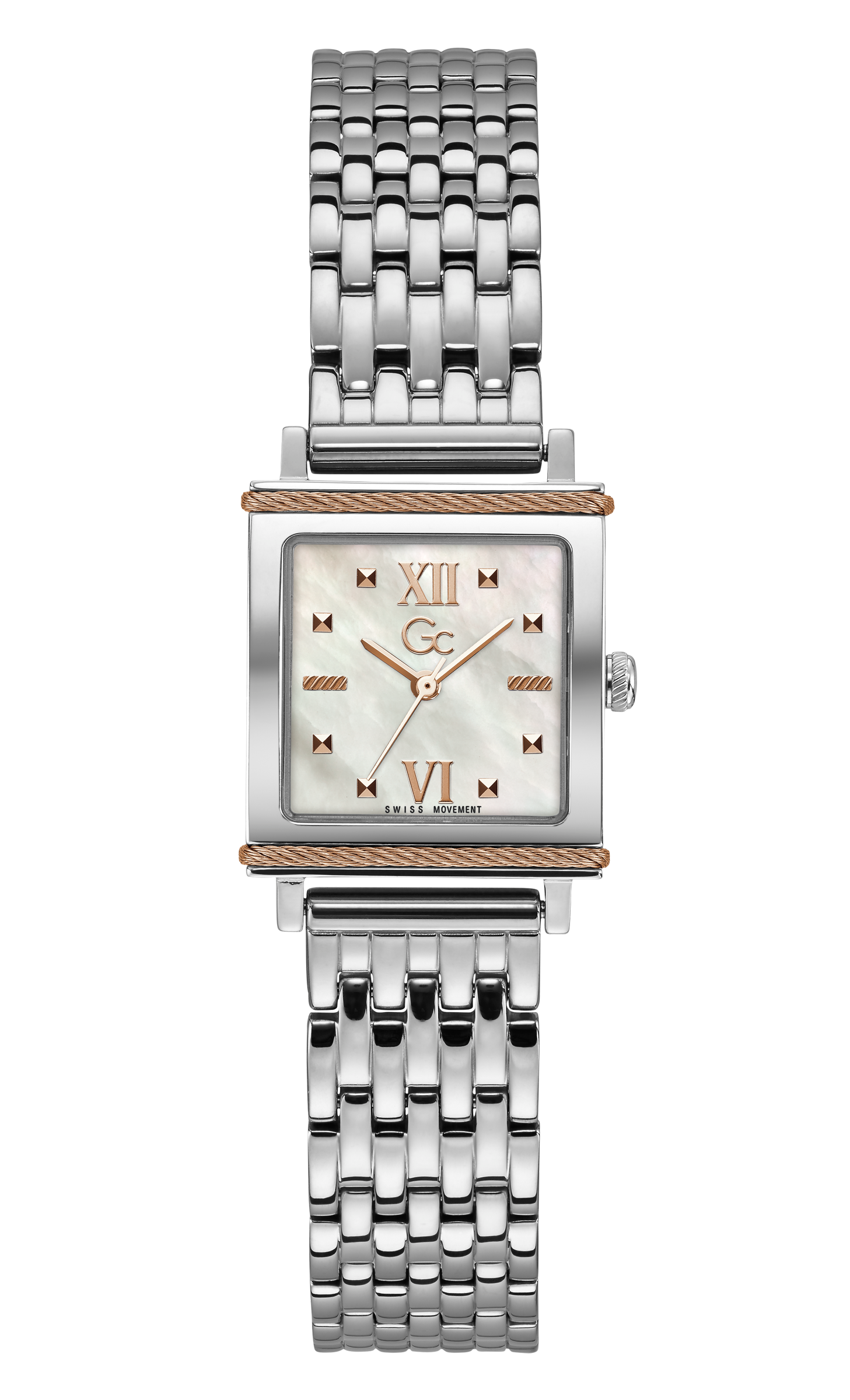 Guess Collection 22 mm White Dial Quartz Analog Women Watch Y79002L1MF
