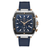 Guess Collection Spirit Tonneau 44 mm Blue Dial Men Analog Watch Y83001G7MF
