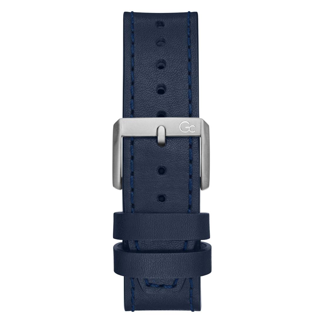 Guess Collection Spirit Tonneau 44 mm Blue Dial Men Analog Watch Y83001G7MF