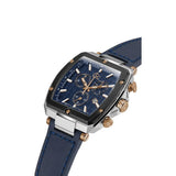 Guess Collection Spirit Tonneau 44 mm Blue Dial Men Analog Watch Y83001G7MF