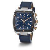 Guess Collection Spirit Tonneau 44 mm Blue Dial Men Analog Watch Y83001G7MF