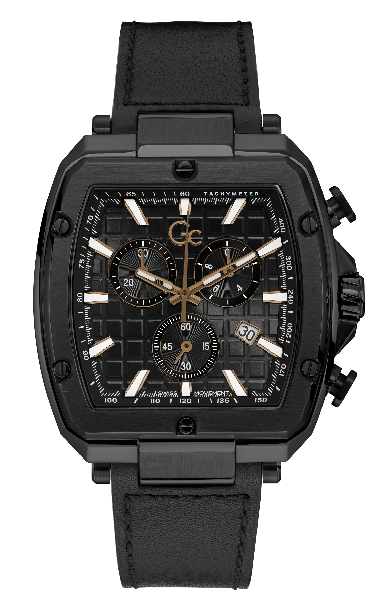 Guess Collection Black Dial Quartz Chronograph Men Watch Y83003G2MF