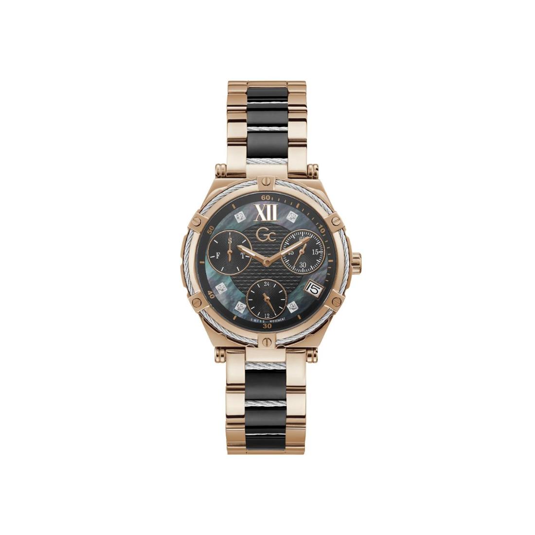 Guess Collection Women Black Dial 38 mm Analog Watch Y87001L2MF