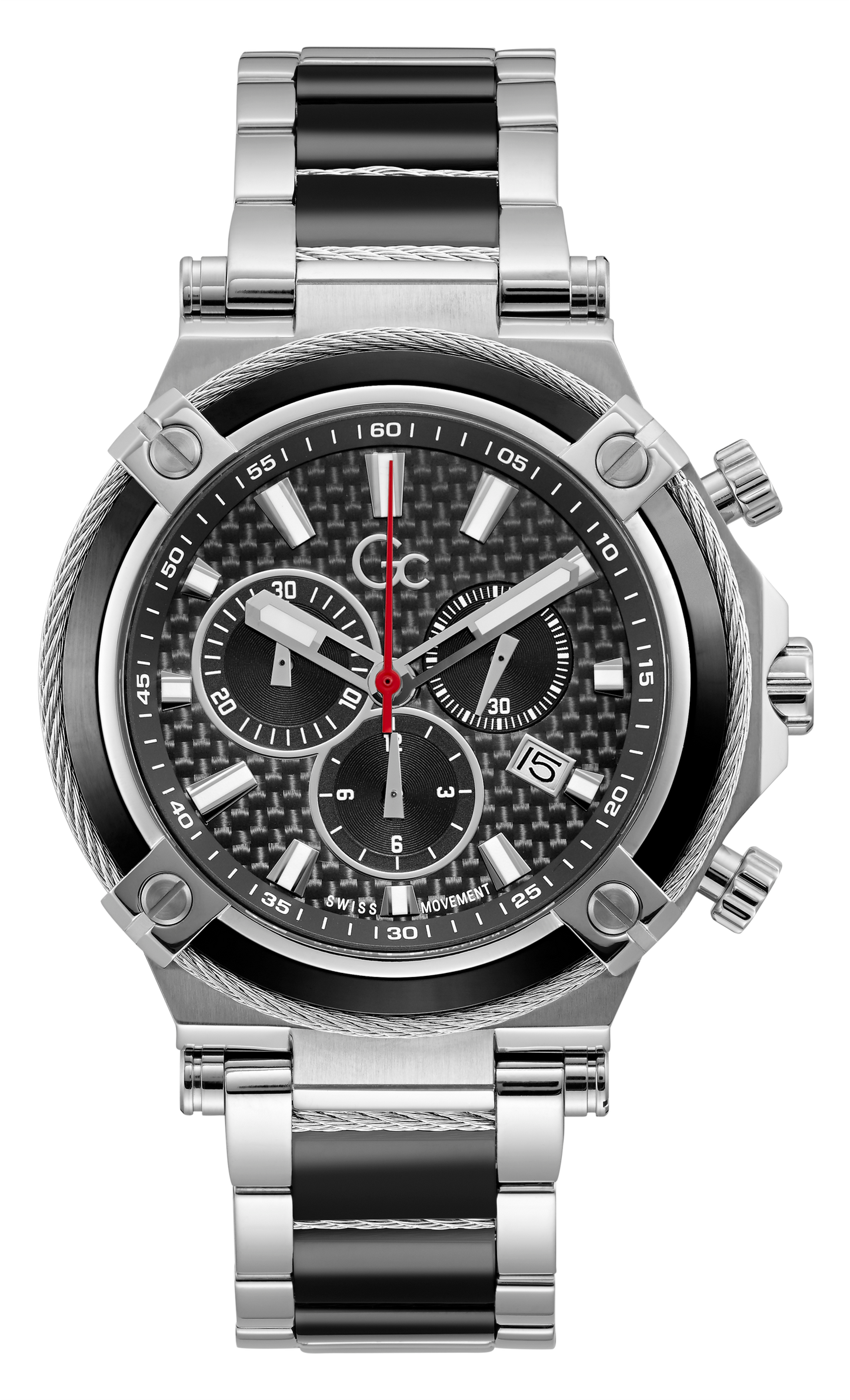 GC Black Dial Quartz Chronograph Men Watch - Y89001G2MF