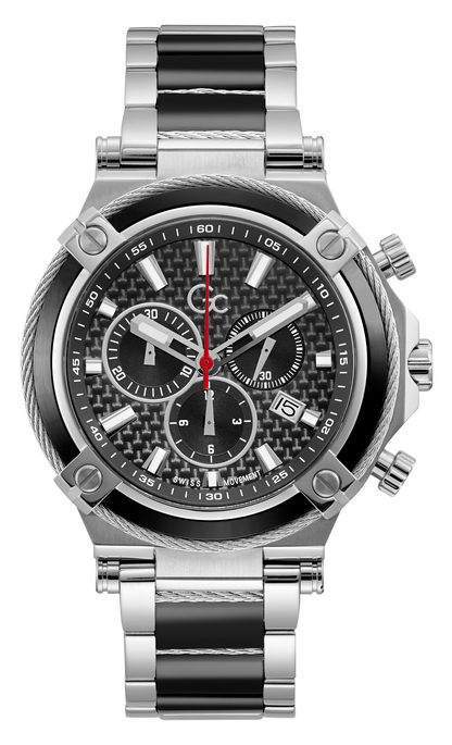 GC Black Dial Quartz Chronograph Men Watch - Y89001G2MF