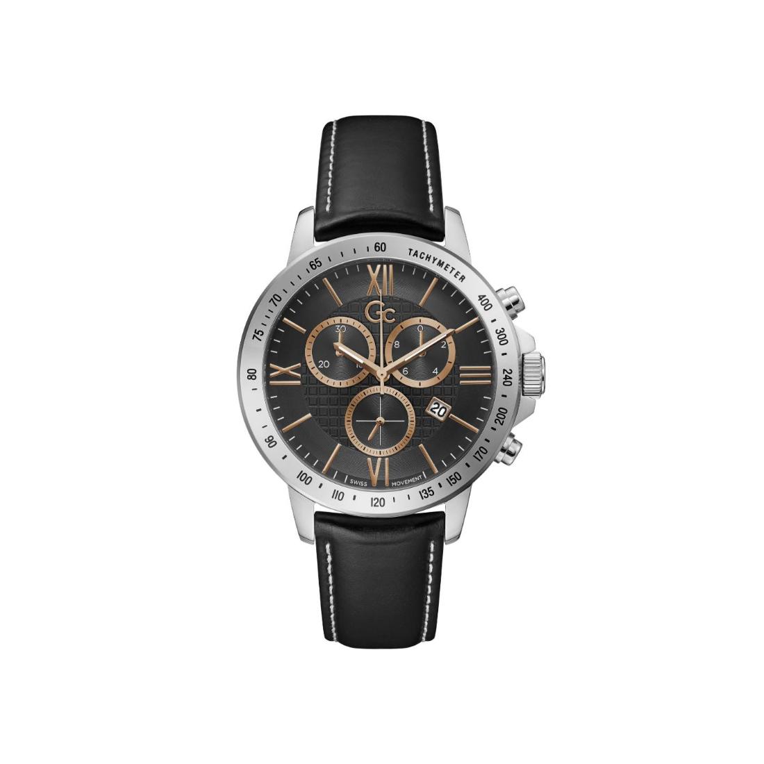black dial analog watch