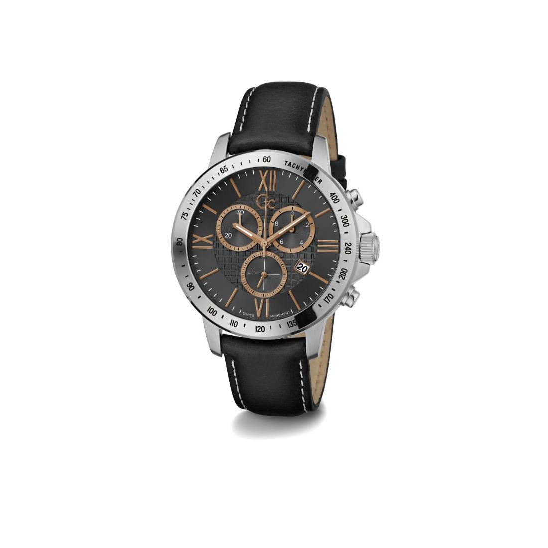 Guess Collection Men Black Dial 44 mm Analog Watch Y91001G2MF