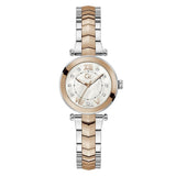 Guess Collection Gdr Illusion White Round Dial Analog Women Watch Y93004L1MF