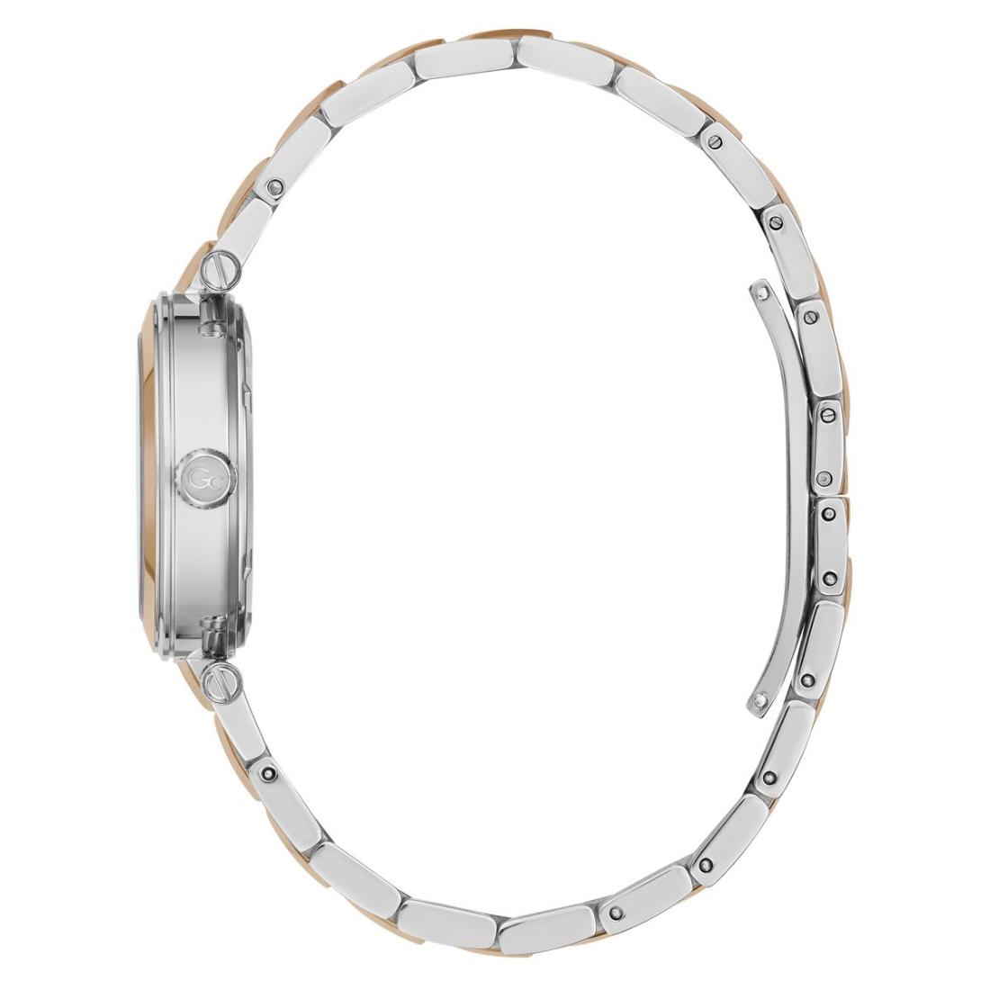 Guess Collection Gdr Illusion White Round Dial Analog Women Watch Y93004L1MF