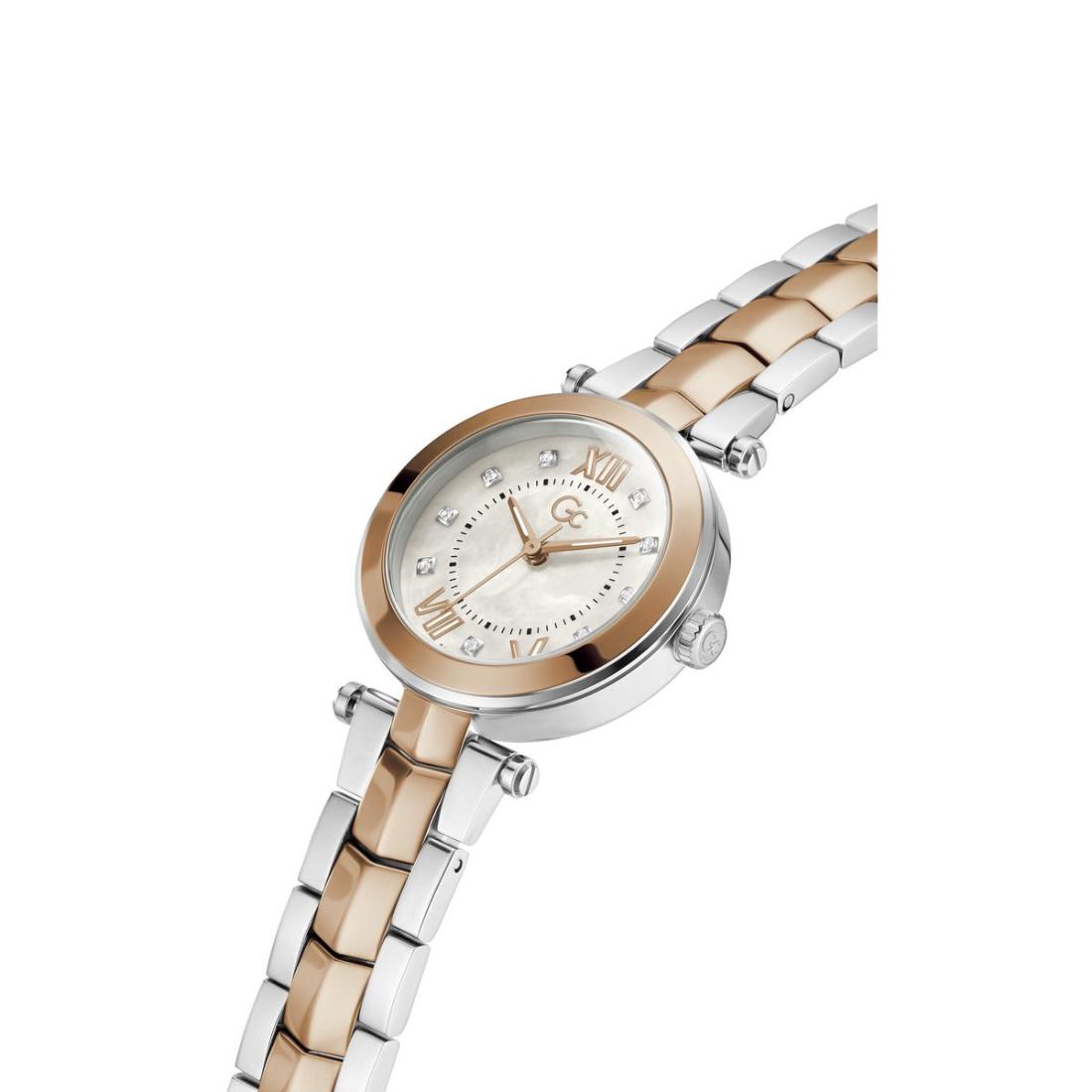 Guess Collection Gdr Illusion White Round Dial Analog Women Watch Y93004L1MF