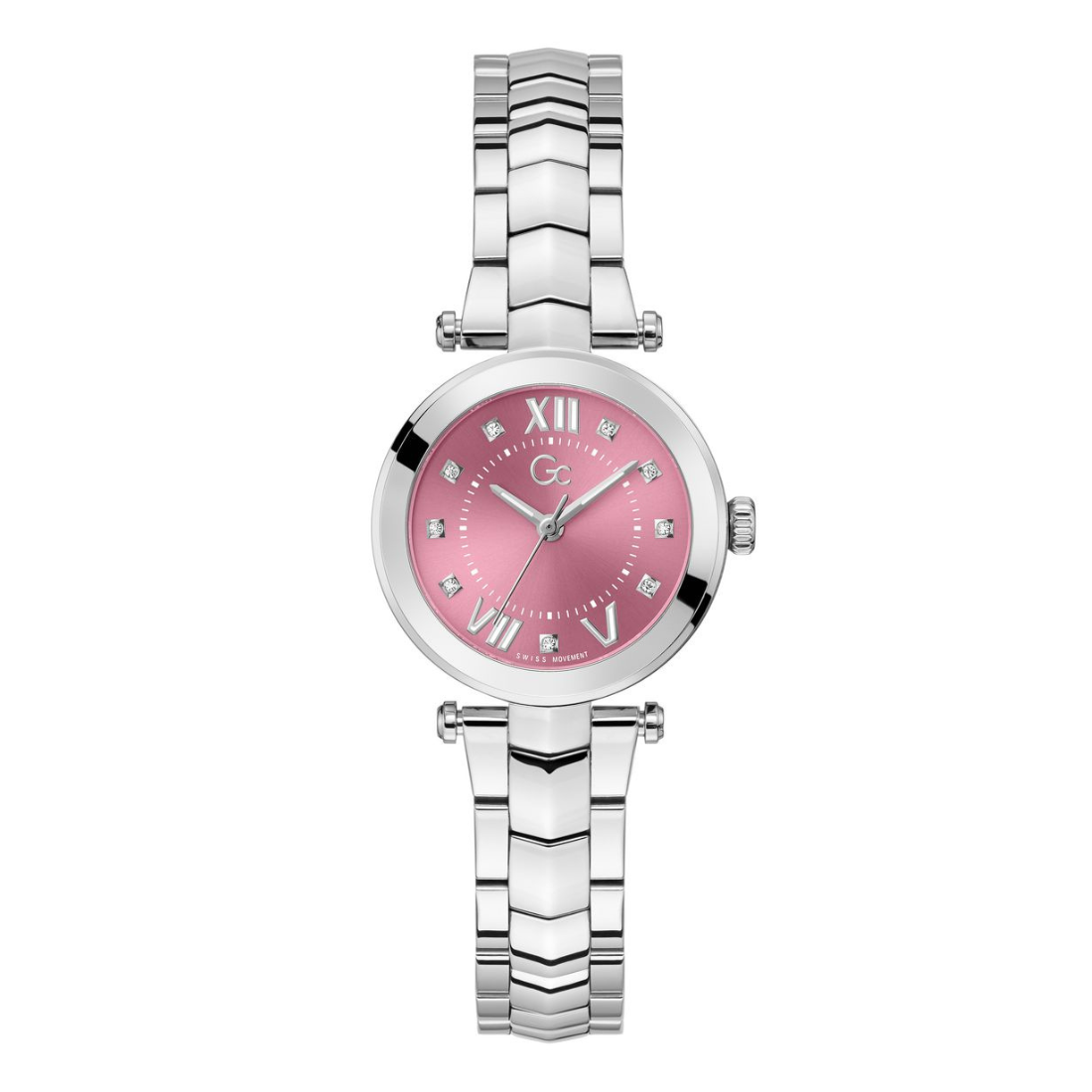 Guess Collection Dress Women 30 mm Pink Dial Analog Watch Y93008L3