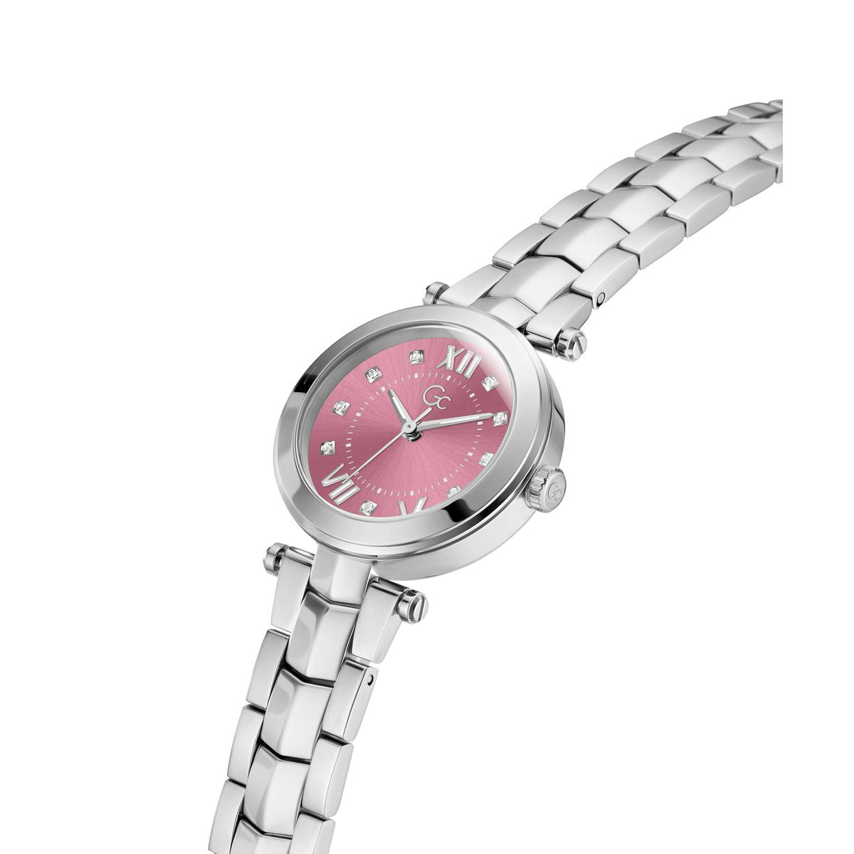 Guess Collection Dress Women 30 mm Pink Dial Analog Watch Y93008L3