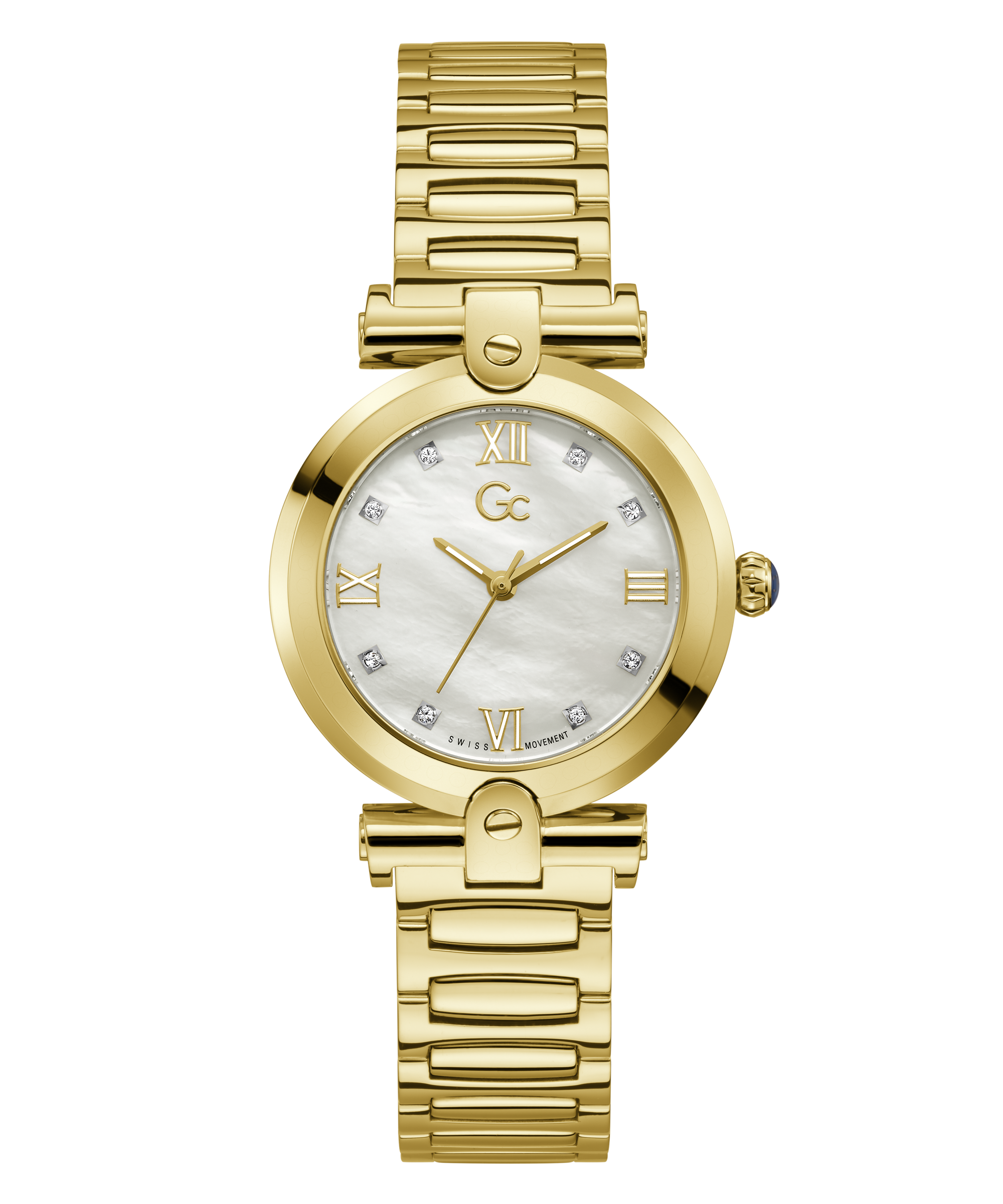 Guess Collection 34 mm White Dial Quartz Analog Women Watch Y96002L1MF