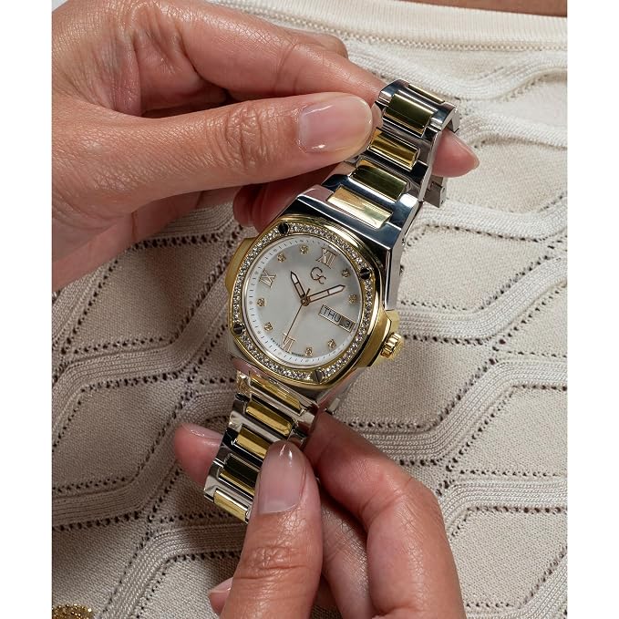 Guess Collection 36 mm White Dial Analog Women's Watch Y98008L1MF