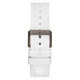 Guess Collection Coussin Shape 44 mm White Dial Men Analog Watch Y99015G7MF