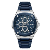 Guess Collection Coussin Shape 44 mm Blue Dial Men Analog Watch Y99019G7MF