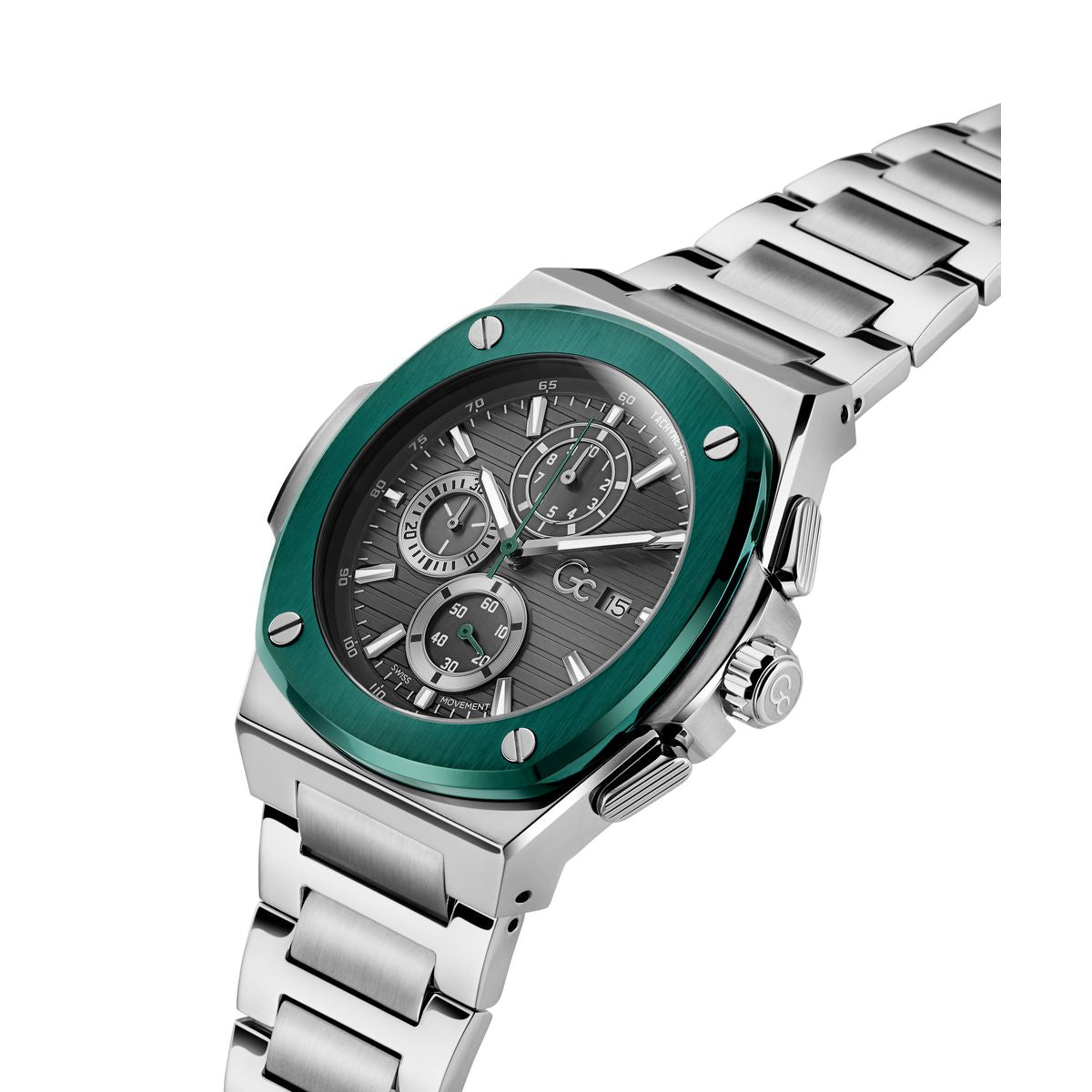 Guess Collection Sportchic Men 44 mm Grey Dial Chronograph Watch Y99022G5MF