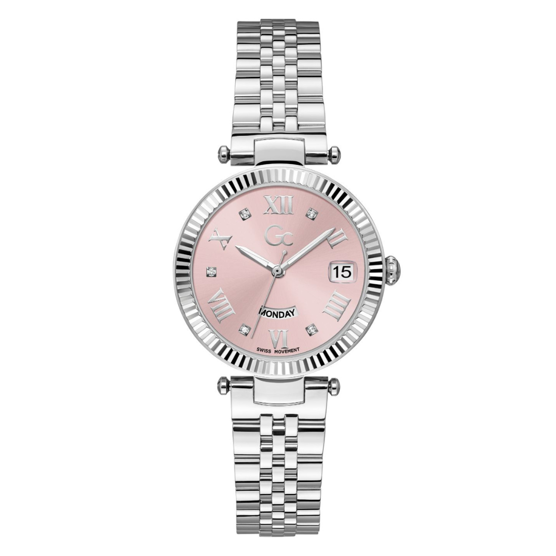 Guess Collection 34 mm Women Pink Wrist Watch Z01001L3MF