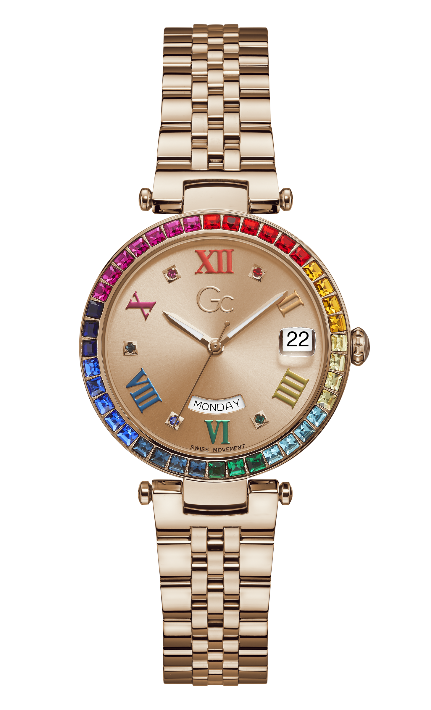 Guess Collection 34 mm Rose Gold Dial Quartz Day/Date Women Watch Z01008L3MF