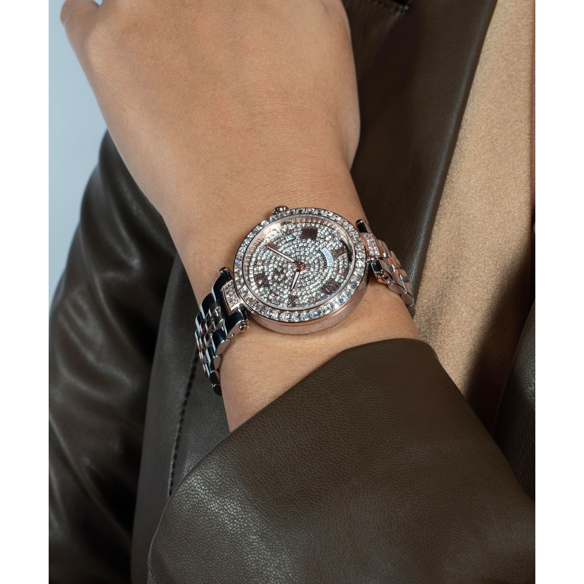 Guess Collection Sportchic Women 34 mm White Dial Analog Watch Z01014L1MF