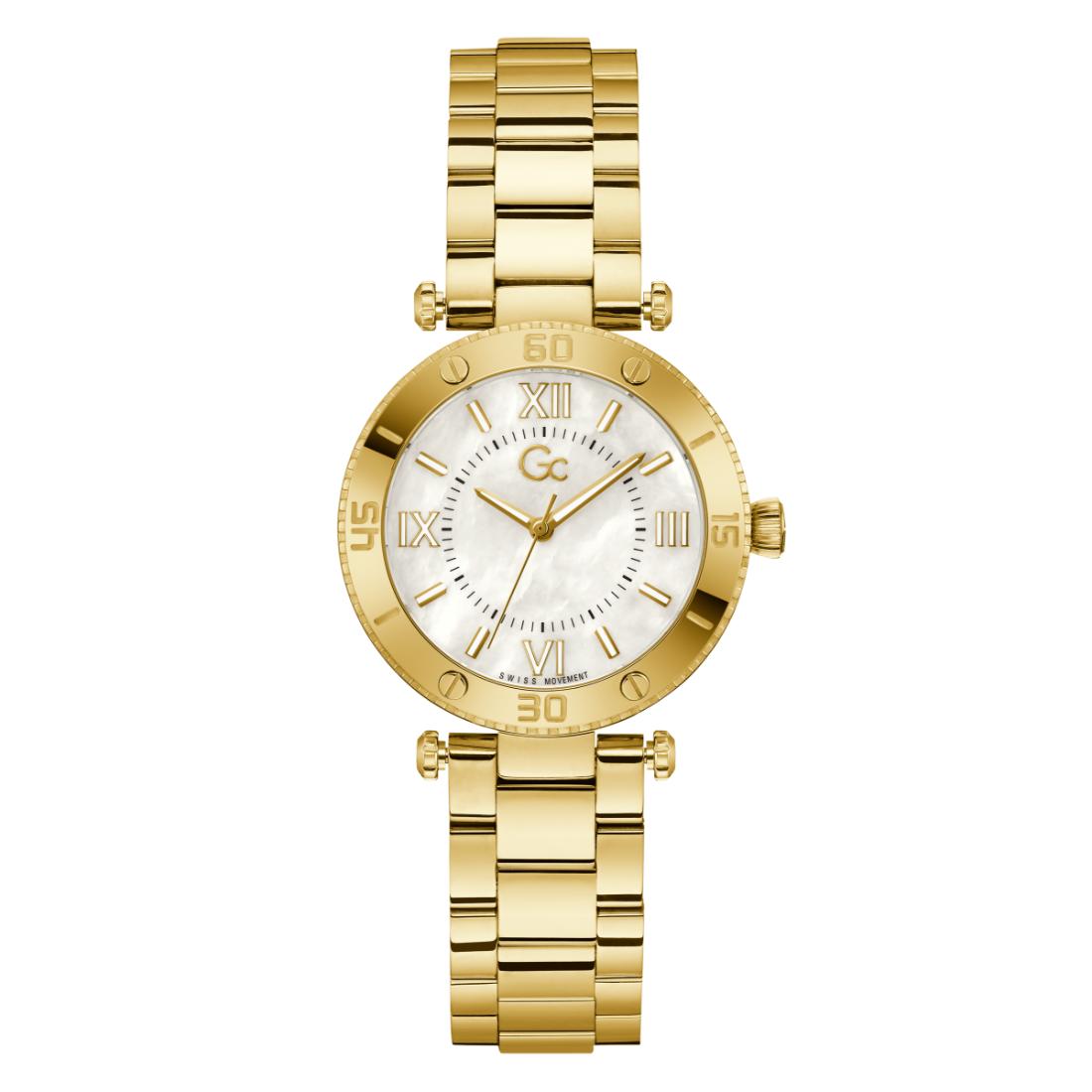 Guess Collection Women 34 mm Size White Dial Quartz Analog Watch Z05003L1MF
