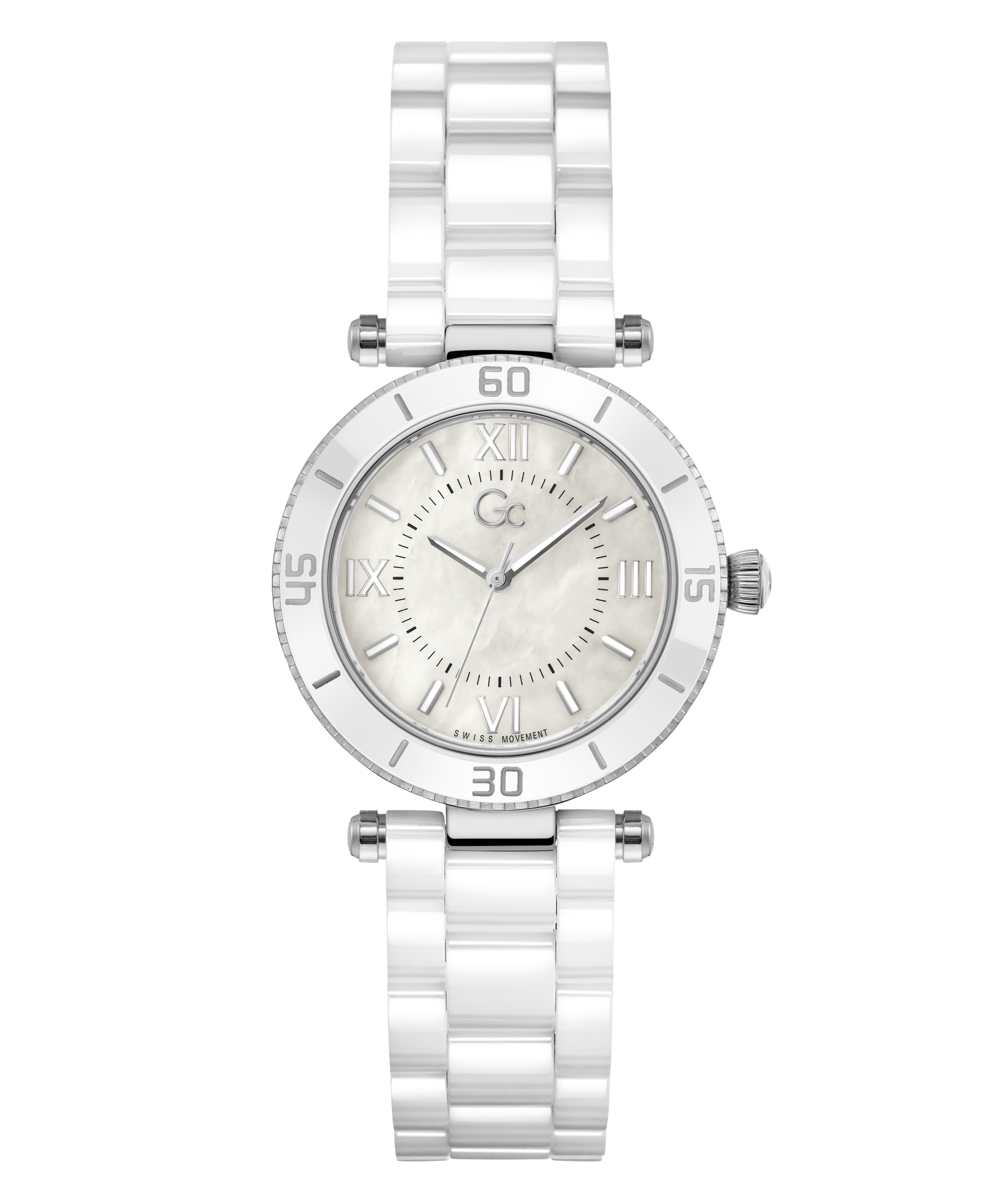 Guess Collection 34 mm White Dial Quartz Analog Women Watch Z05008L1MF