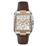 Guess Collection Gsc Elite White Rectangle Dial Analog Men Watch Z06002G1MF