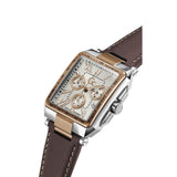 Guess Collection Gsc Elite White Rectangle Dial Analog Men Watch Z06002G1MF