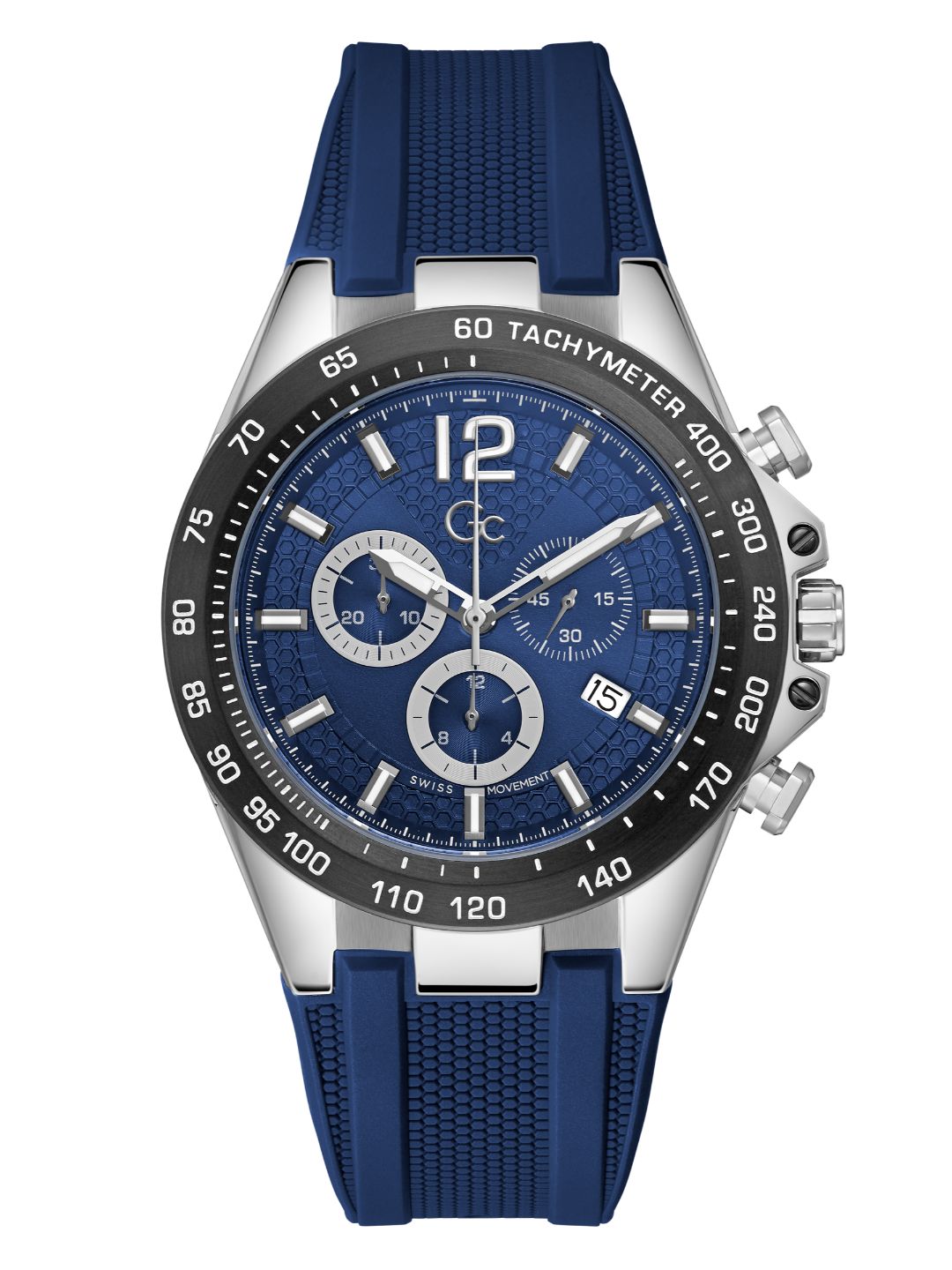 Guess Collection 44 mm Men Blue Wrist Watch Z07001G7MF