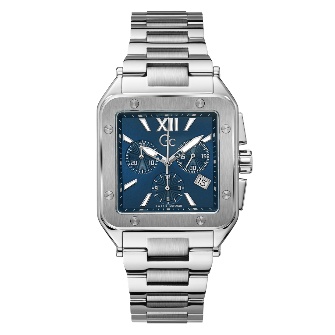 Guess Collection 37 mm Blue Dial Quartz Chronograph Men Watch Z08003G7MF