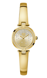 Guess Collection 28 mm Champagne Dial Quartz Analog Women Watch Z10001L6MF