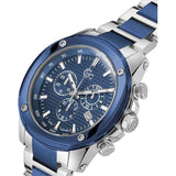 Guess Collection Round 45mm Blue Dial Analog Men Watch Z13002G7MF