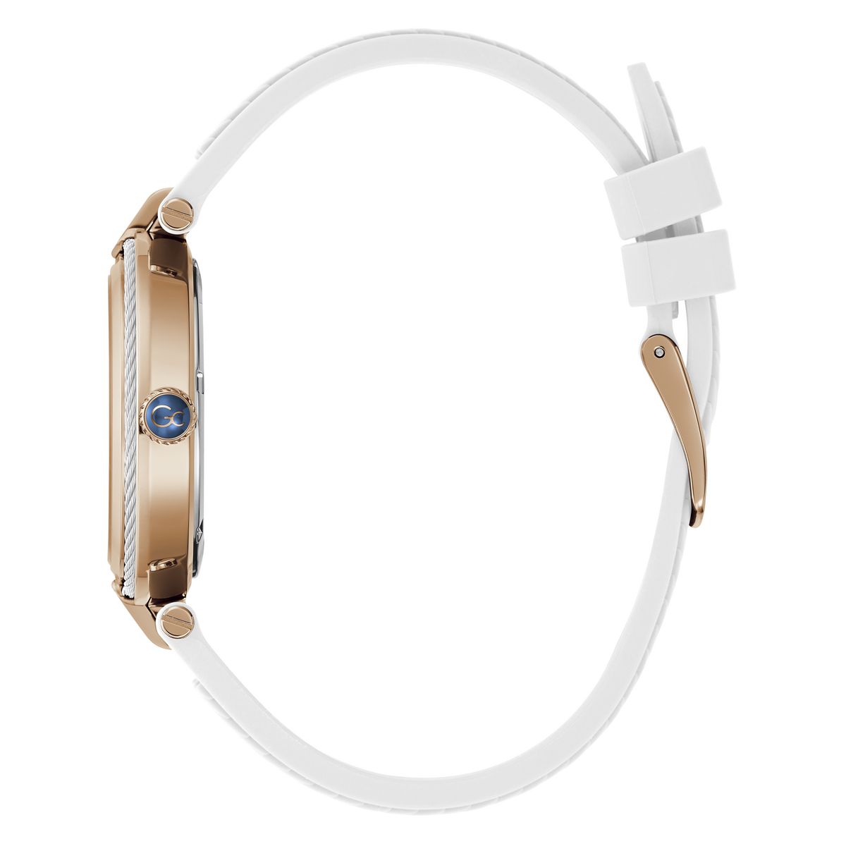 GUESS Fusion Cable White Round Dial Analog Women Watch - Z15003L1MF