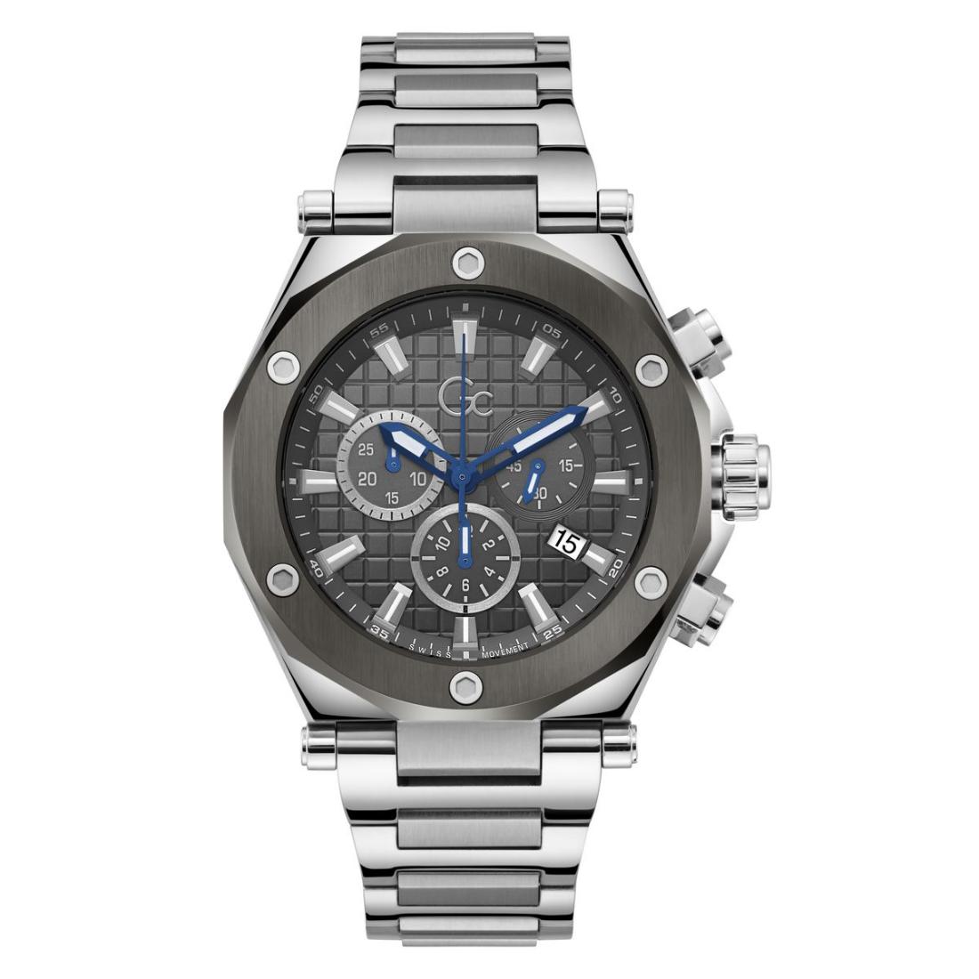 Guess Collection Legacy Grey Round Dial Analog Men Watch Z18002G5MF