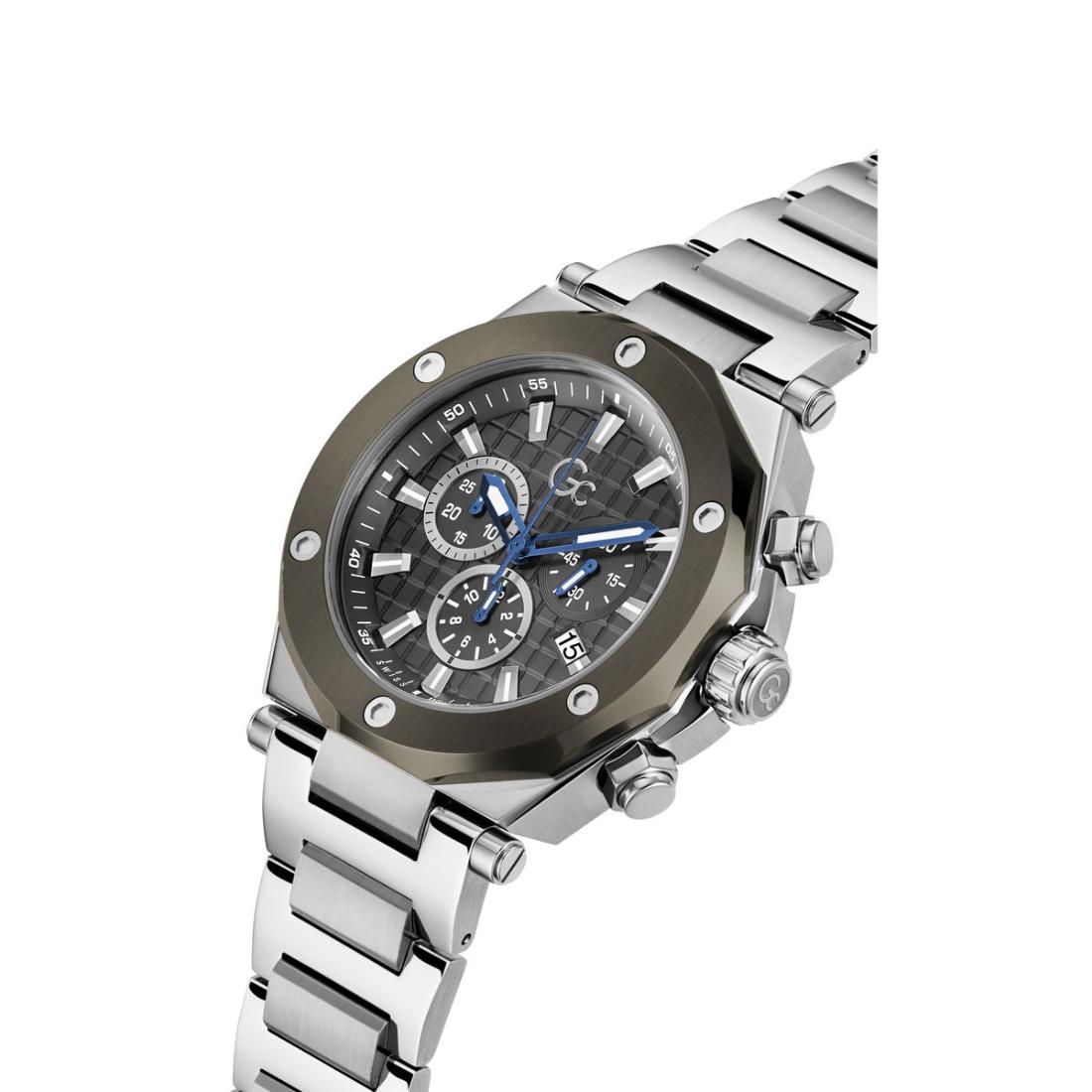 Guess Collection Legacy Grey Round Dial Analog Men Watch Z18002G5MF