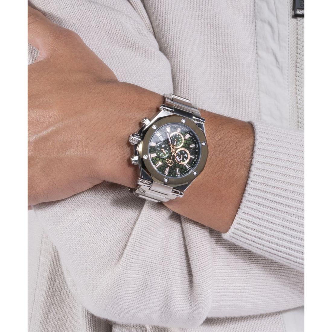 Guess Collection Legacy Green Round Dial Analog Men Watch Z18004G9MF