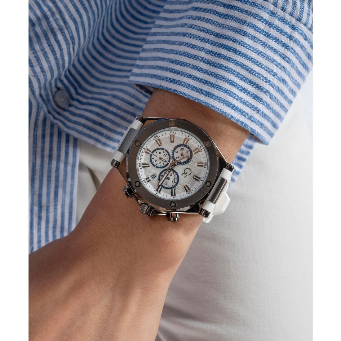 Guess Collection Legacy 44 mm White Dial Men Analog Watch Z18005G7MF