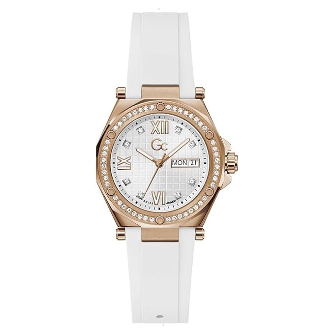 Guess Collection Round 34mm Silver Dial Analog Women Watch Z20006L1MF