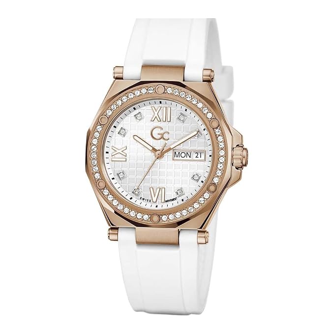 Guess Collection Round 34mm Silver Dial Analog Women Watch Z20006L1MF