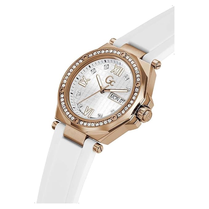 Guess Collection Round 34mm Silver Dial Analog Women Watch Z20006L1MF