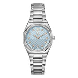 Guess Collection Tonneau 34mm Blue Dial Analog Women Watch Z25003L7MF