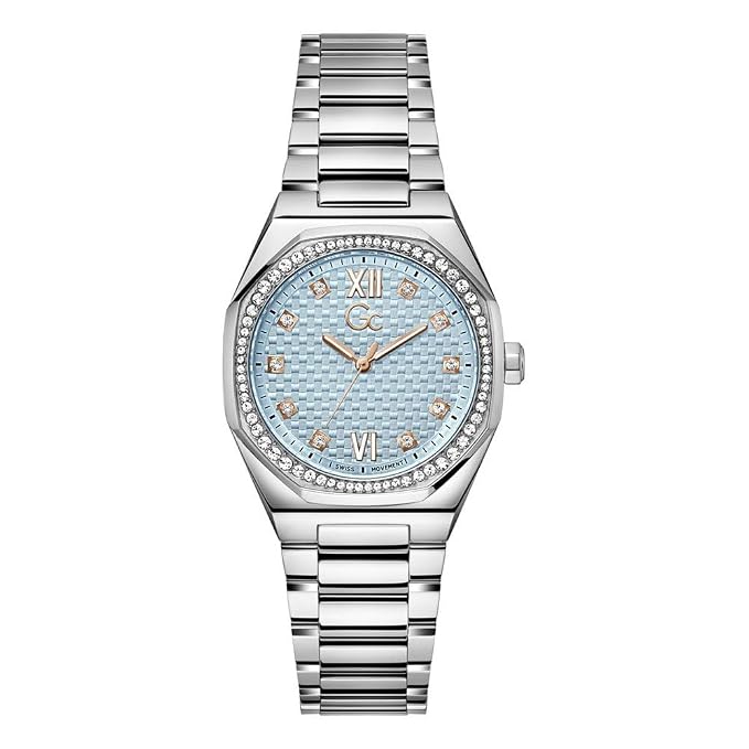 Guess Collection Tonneau 34mm Blue Dial Analog Women Watch Z25003L7MF